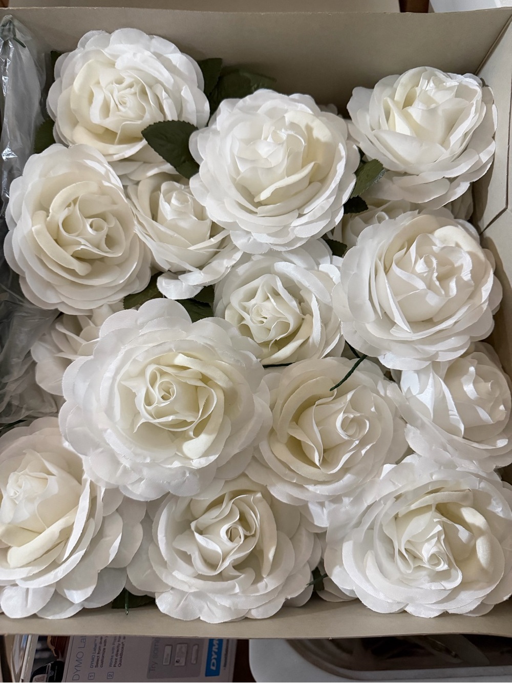 Vintage Silk White Rose Flower Pin Brooch Cocktail Party Wedding